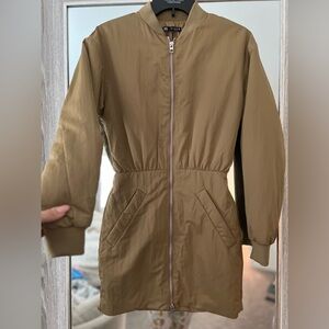Zara Women's Brown Bomber dress